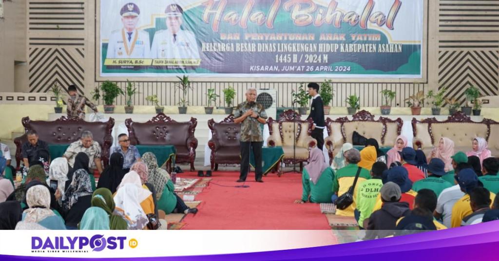 Bupati Surya Hadiri Halal Bihalal Dinas LH&nbsp;Asahan