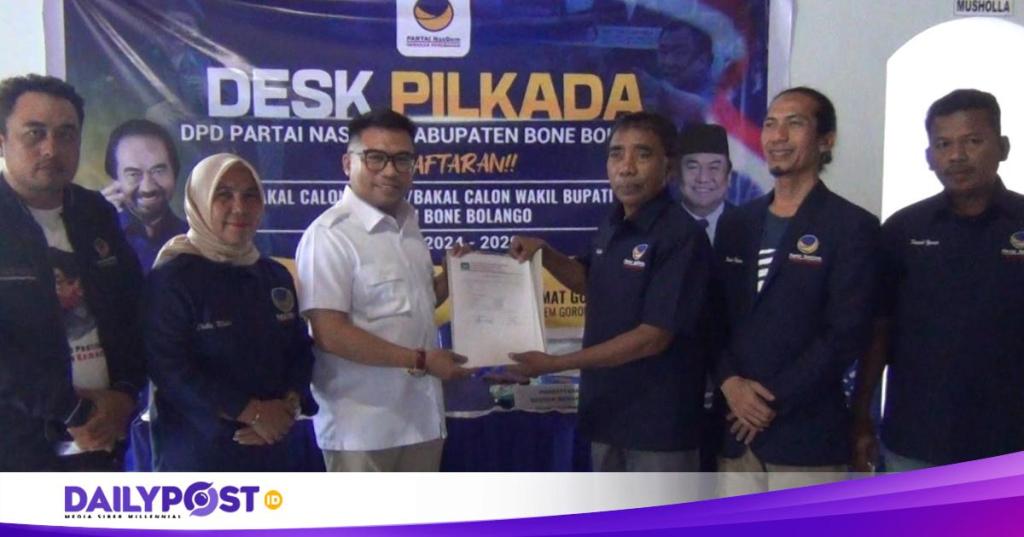 Jadi Keterwakilan Putra Bone Pesisir, HSK Daftarkan Diri di Partai Nasdem Dalam Pilkada Bone&nbsp;Bolango