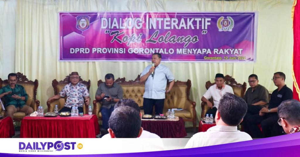 Deprov Gorontalo Gelar Dialog Interaktif ‘Kopi Lolango’ Guna Dengarkan Aspirasi Masyarakat dengan&nbsp;Luas