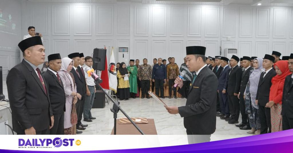 KPU Asahan Lantik 125 PPK Pilkada&nbsp;2024
