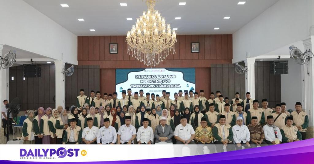 Bupati Surya Lepas Kafilah Asal Asahan Ikuti MTQ ke 39 Tingkat Sumut di&nbsp;Tapsel