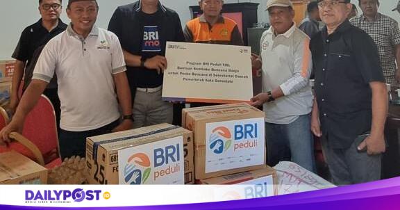 Ribuan Warga Terdampak Banjir, BRI Cabang Gorontalo Turun Tangan Salurkan&nbsp;Bantuan