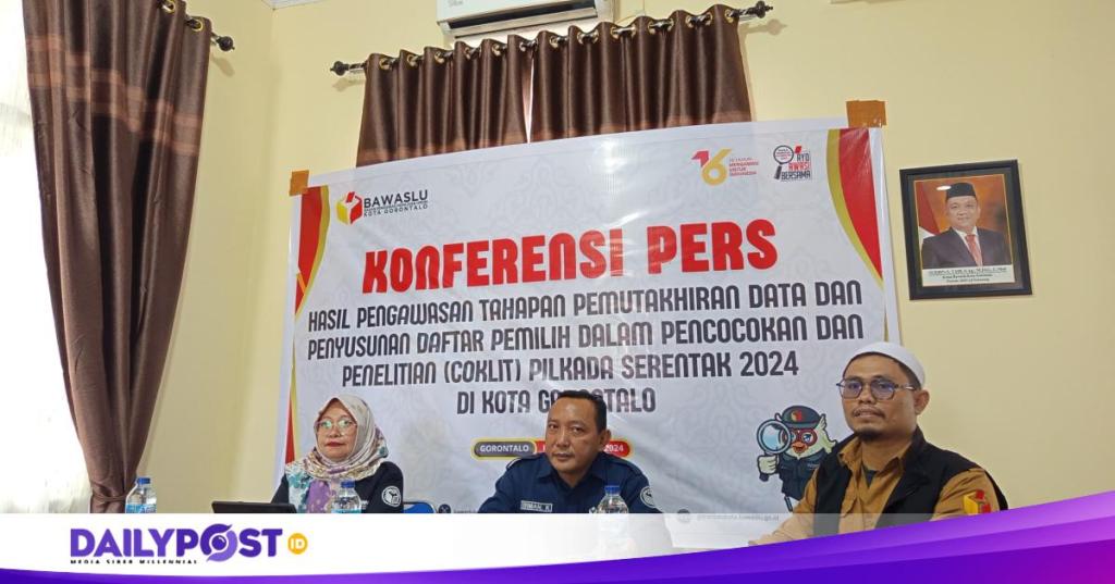 Masifkan Pengawasan Tahapan Pemutakhiran Data Pemilih 2024, Bawaslu Kota Gorontalo Dirikan Posko Kawal Hak Pilih