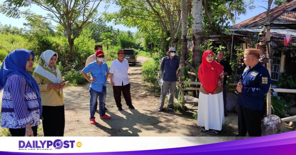 Pekerjaan Paving di Desa Pentadio Timur Mulai Dijalankan, DPRD Gorontalo Lakukan&nbsp;Monitoring