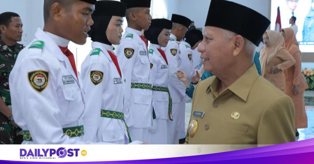 Bupati Surya Kukuhkan Paskibraka Asahan&nbsp;2024