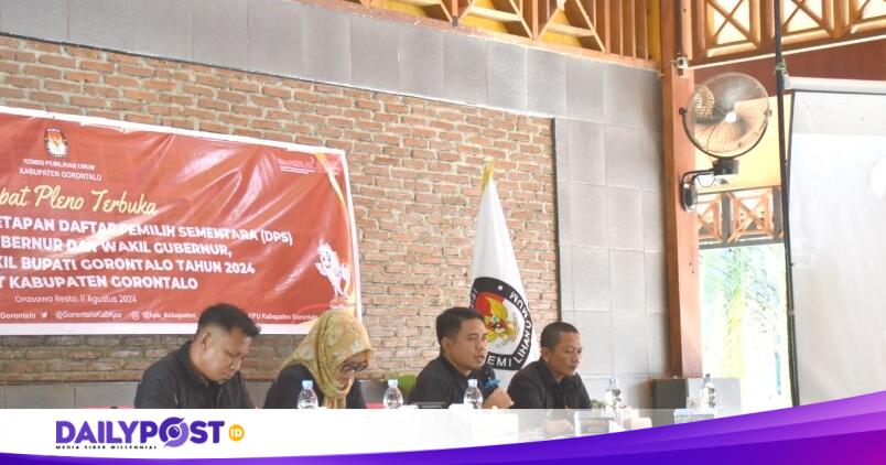 KPU Tetapkan DPS Pilkada Kabupaten Gorontalo Sebanyak&nbsp;301.653